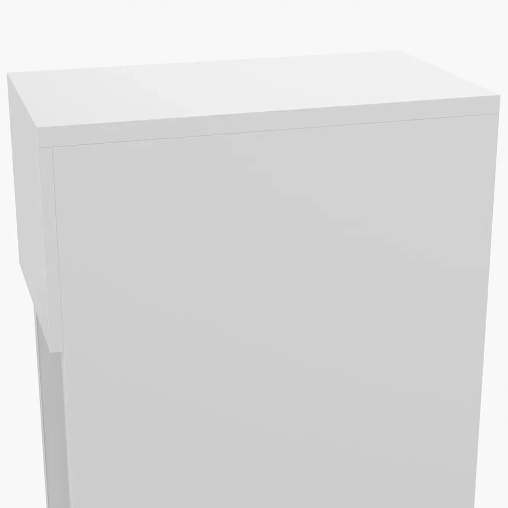 Single Drawer Bedside Table - White