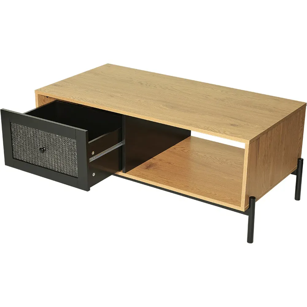 Single Drawer Coffee Table - Brown
