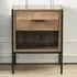 Single Drawer Side Table with Shelf - Brown, Wood