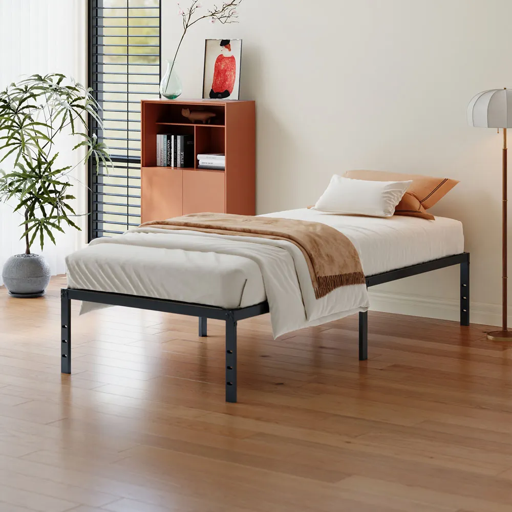 Single Metal Bed Frame - Black