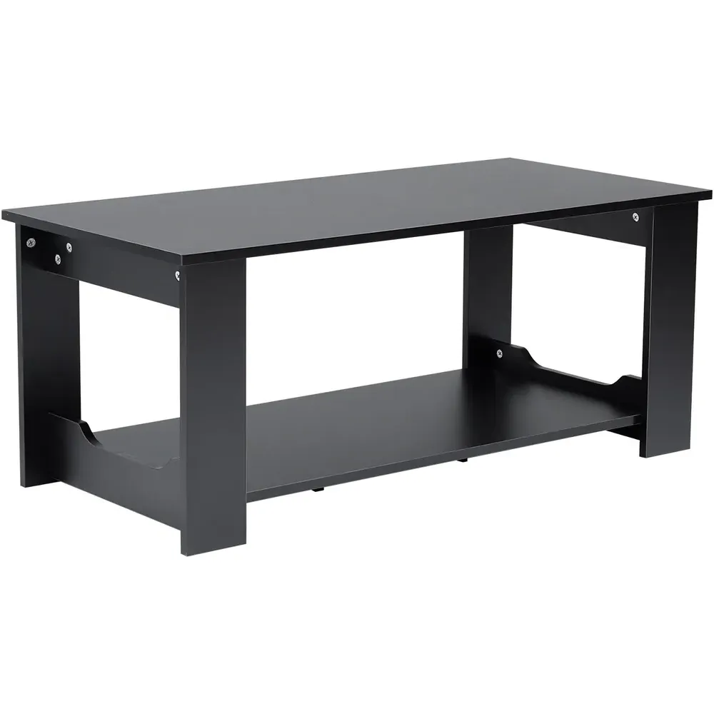 Single Shelf Coffee Table - Black