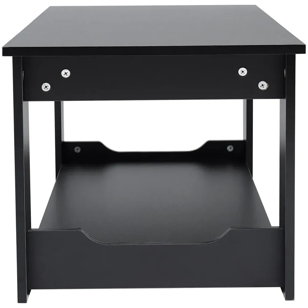 Single Shelf Coffee Table - Black