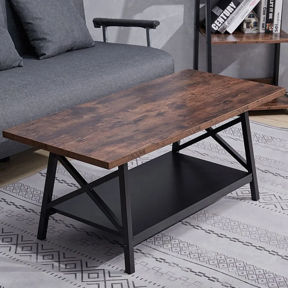 Single Shelf Coffee Table - Brown
