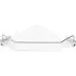 Single Tier Acrylic Bathroom Corner Shelf