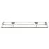 Single-Tier Wall Mounted Bathroom Shelf - Clear, Glass