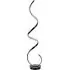Spiral Floor Lamp with LED Light - Black