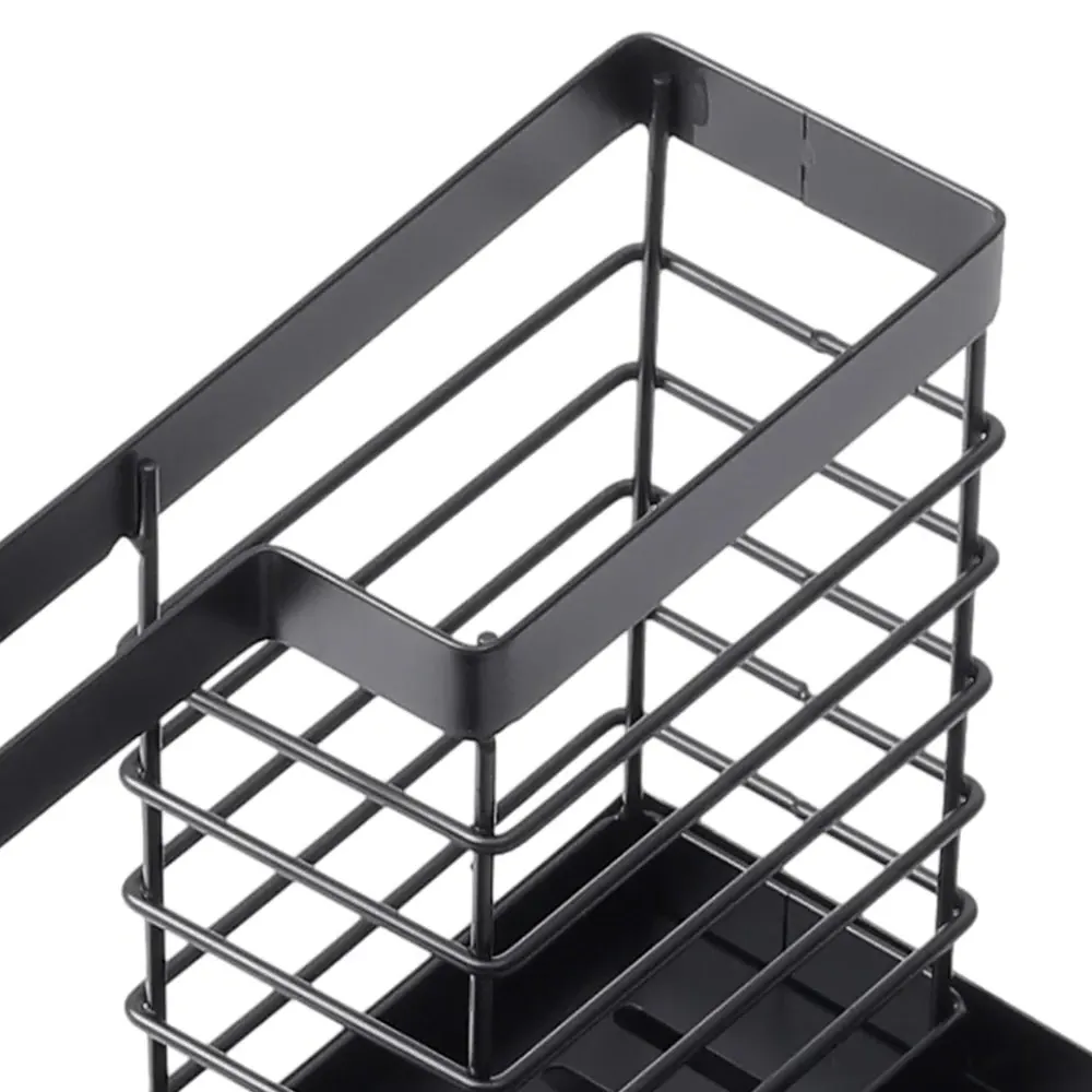 Steel Kitchen Sink Caddy Organiser - Black