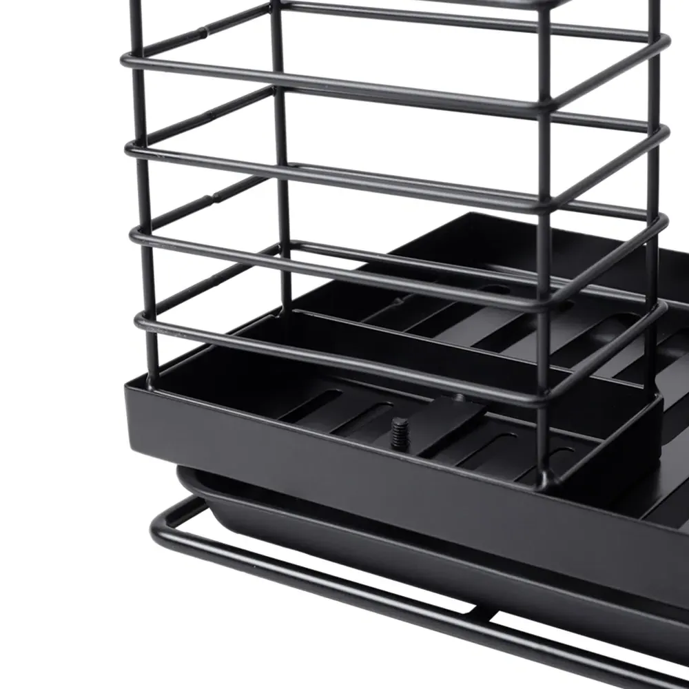 Steel Kitchen Sink Caddy Organiser - Black