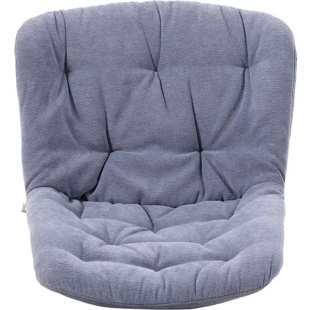 Teddy Fleece Dining Chair with Diamond Pattern - Grey
