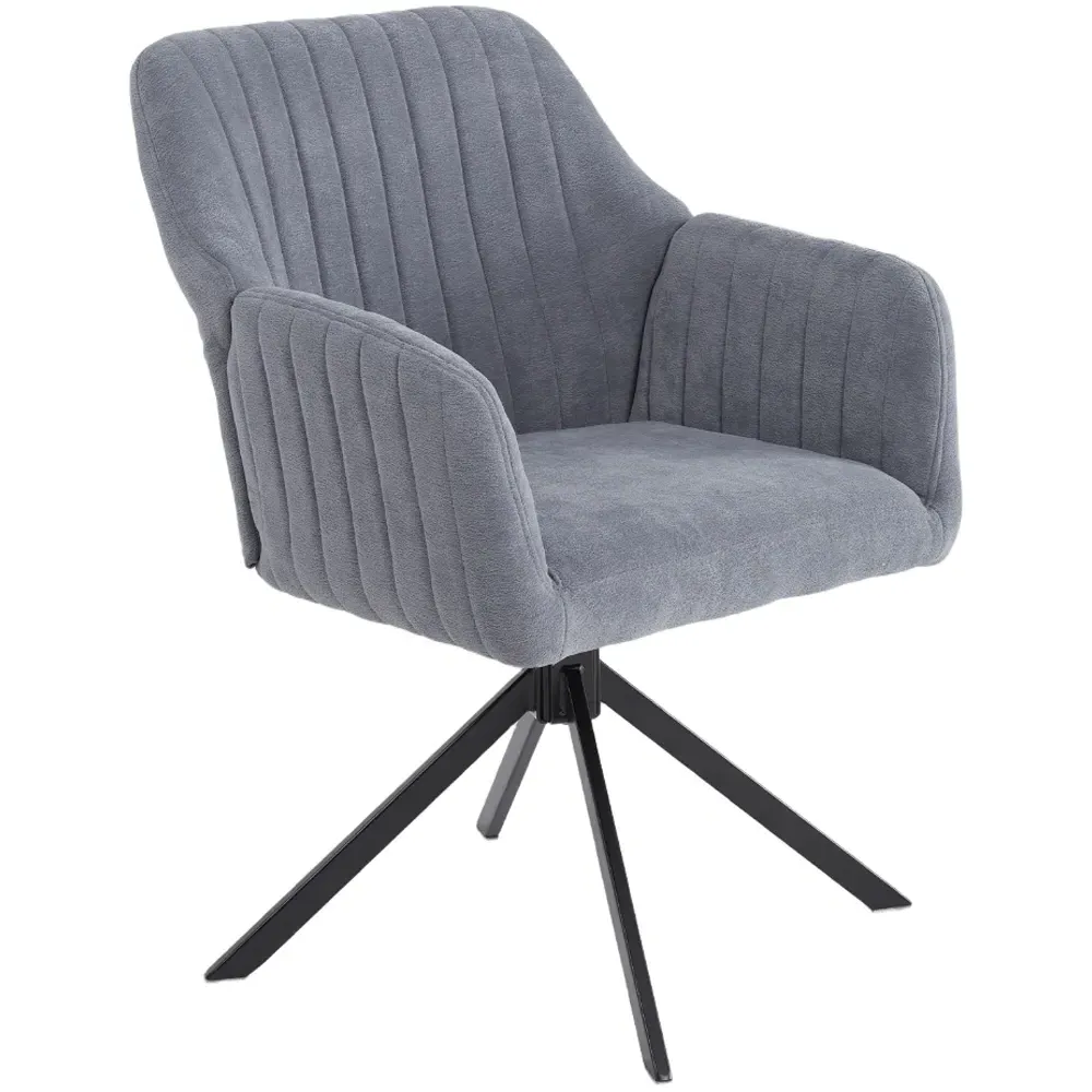 Teddy Fleece Upholstered Swivel Chair - Cream