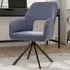 Teddy Fleece Upholstered Swivel Chair - Grey