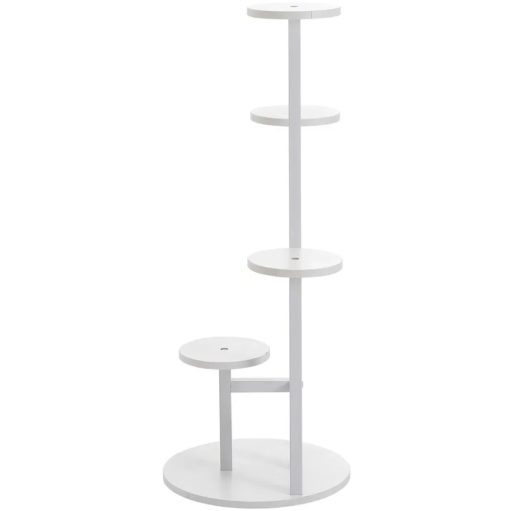 Tiered Plant Display Stand - White