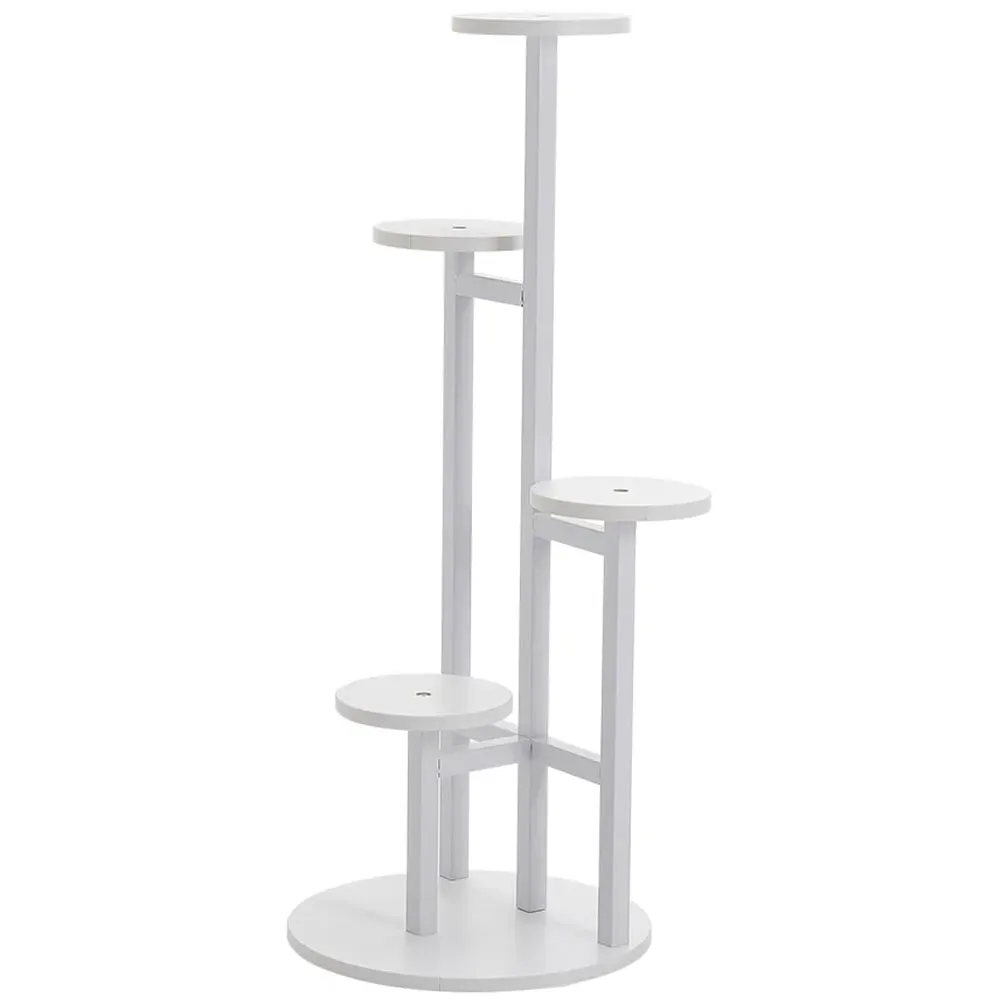 Tiered Plant Display Stand - White