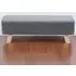 Tofu Shaped Wooden Footstool - Grey