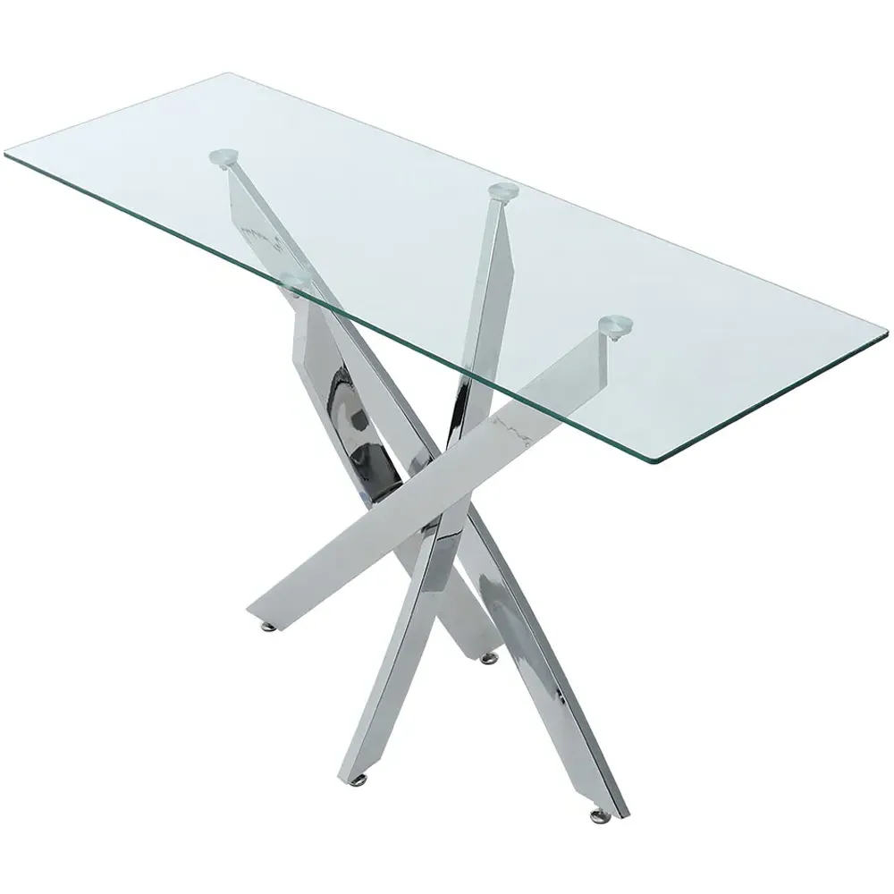 Transparent Glass Top Coffee End Table - Clear