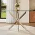 Transparent Glass Top Coffee End Table - Clear