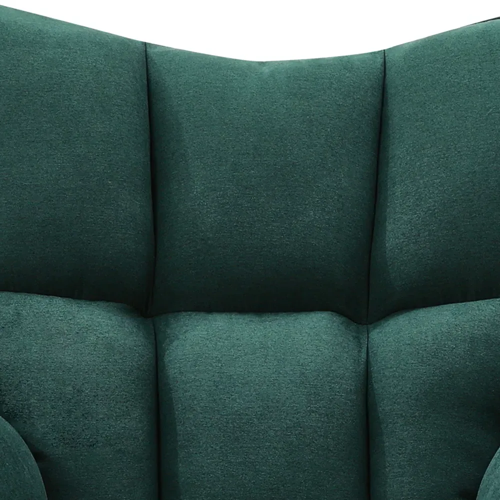 Tufted Rocking Chair - Green