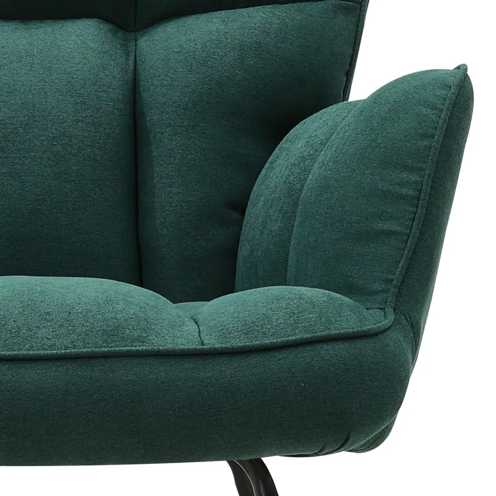 Tufted Rocking Chair - Green