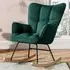 Tufted Rocking Chair - Green