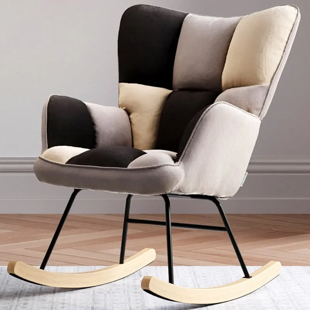 Tufted Rocking Chair - Linen image