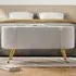 Upholstered Accent Bench - White, Sherpa