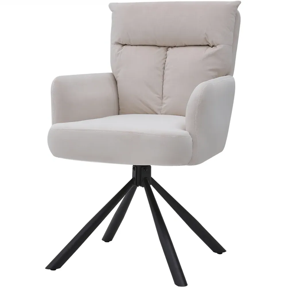 Upholstered Swivel Accent Chair - Beige