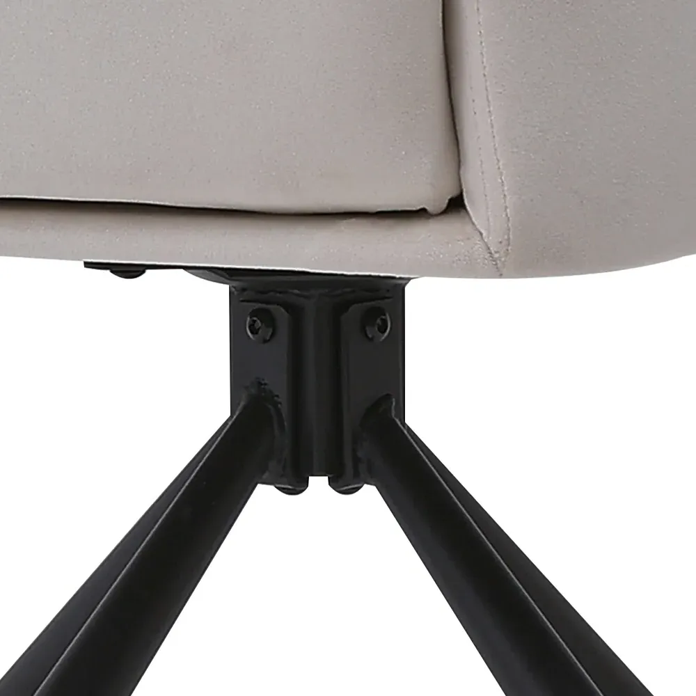 Upholstered Swivel Accent Chair - Beige