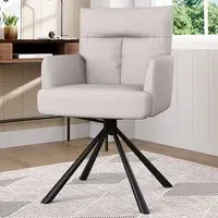 Upholstered Swivel Accent Chair - Beige