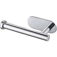Wall Mounted Toilet Paper Roll Holder - Silver, Stainless Steel