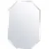 Wall Mounted Vanity Mirror with Bevelled Edge - White