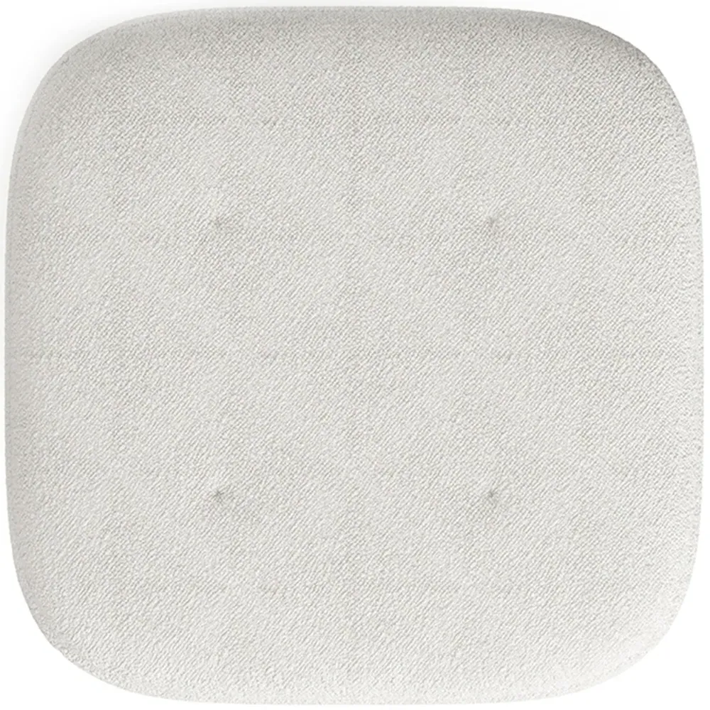 Wooden Footstool - Cream