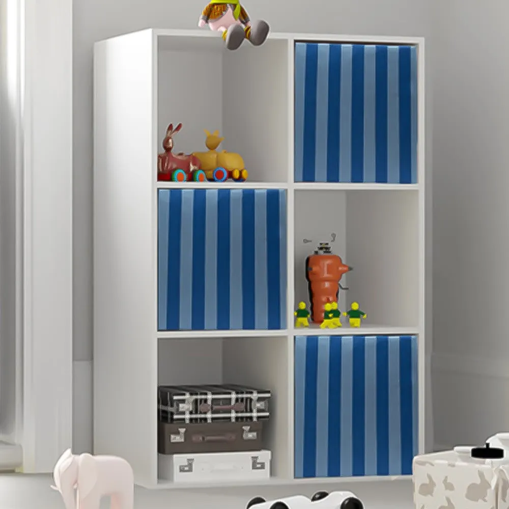6 Compartment Cube Storage Unit - White image
