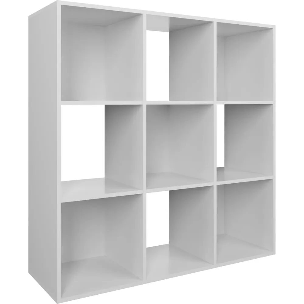 9 Compartment Cube Storage Unit - White