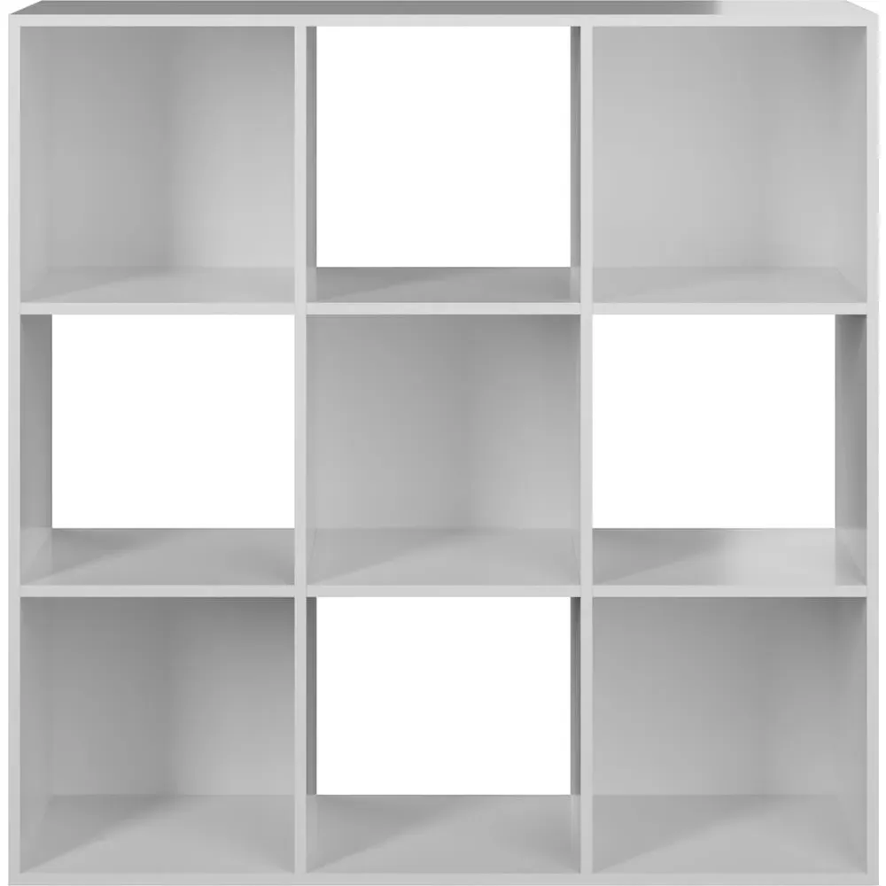9 Compartment Cube Storage Unit - White