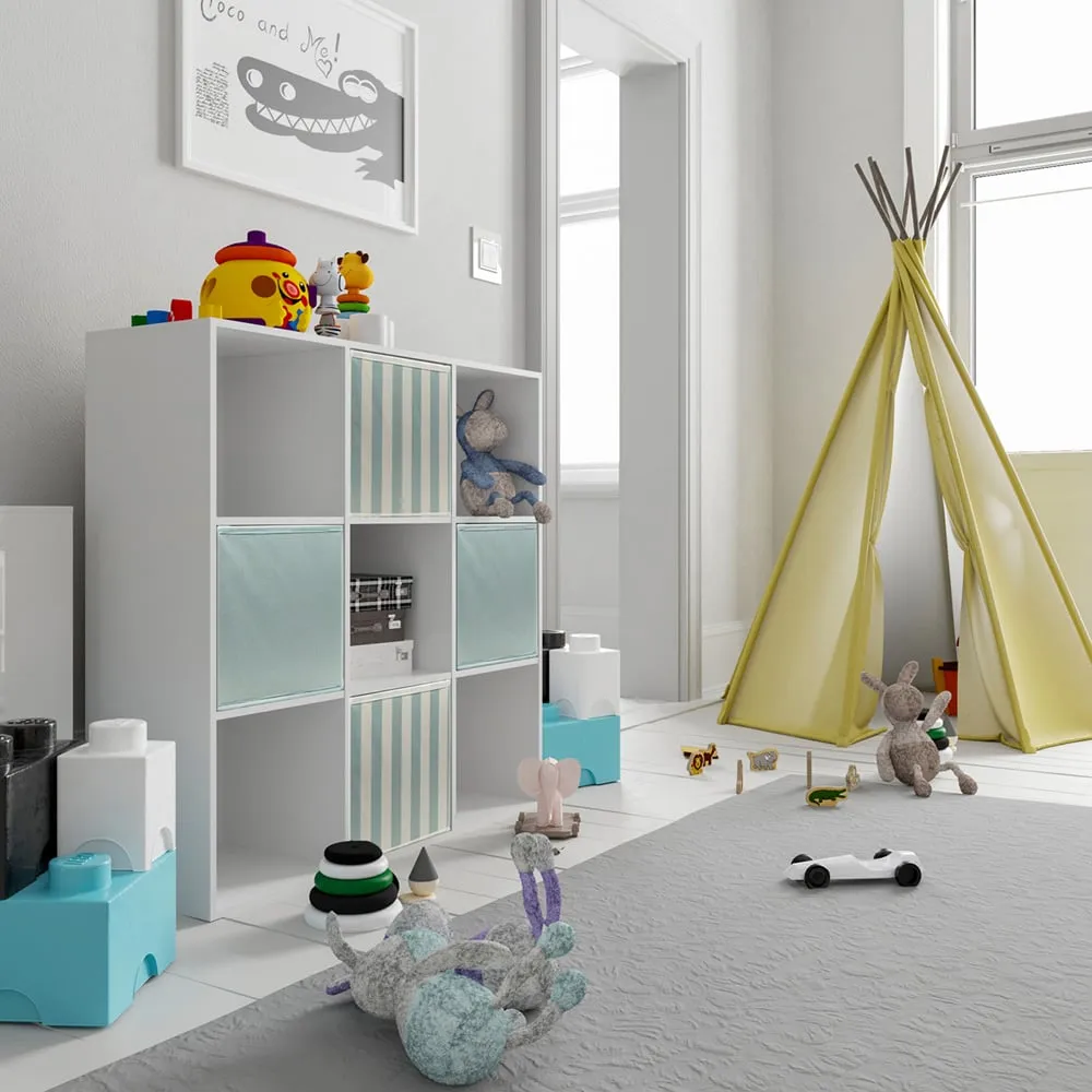 9 Compartment Cube Storage Unit - White