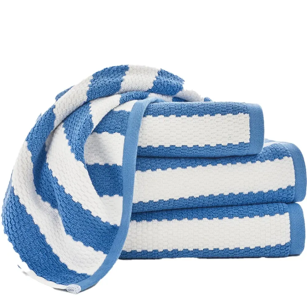 Boston Hand Towel 2 Pack - Blue, Cotton image