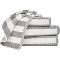 Boston Hand Towel 2 Pack - Silver, Cotton