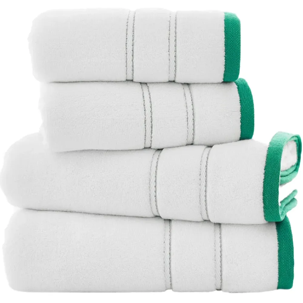 Delamere Zero Twist Bath Sheet - Green, Cotton