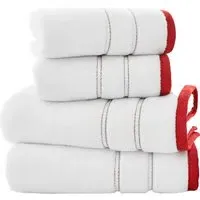 Delamere Zero Twist Bath Sheet - Red, Cotton