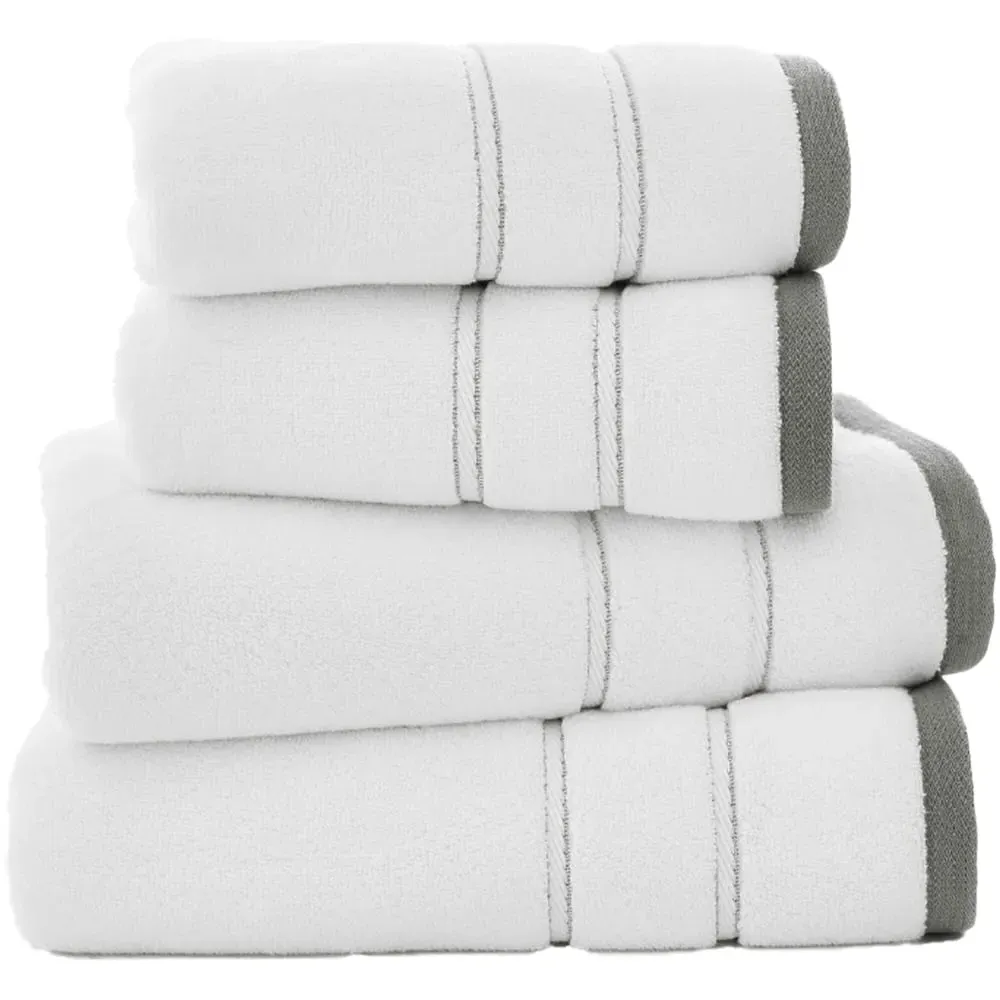 Delamere Zero Twist Bath Sheet - Silver, Cotton