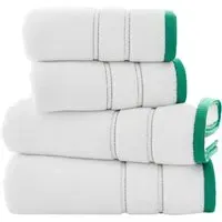 Delamere Zero Twist Bath Towel - Green, Cotton