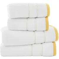 Delamere Zero Twist Bath Towel - Yellow, Cotton