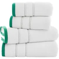 Delamere Zero Twist Hand Towel 2 Pack - Green, Cotton