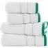 Delamere Zero Twist Hand Towel 2 Pack - Green, Cotton