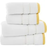 Delamere Zero Twist Hand Towel 2 Pack - Yellow, Cotton