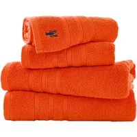 Kaleidoscope Bath Sheet - Orange, Combed Cotton