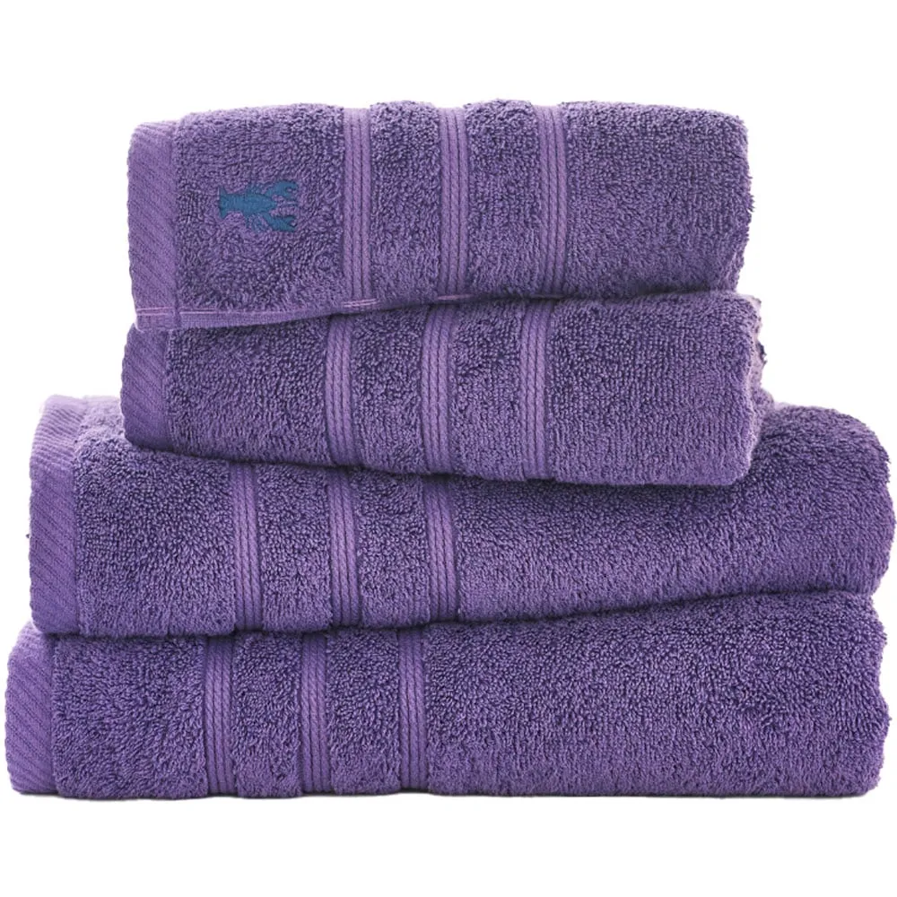 Kaleidoscope Bath Sheet - Purple, Combed Cotton