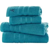 Kaleidoscope Bath Sheet - Turquoise, Combed Cotton