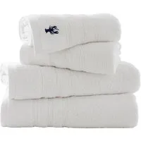 Kaleidoscope Bath Sheet - White, Combed Cotton