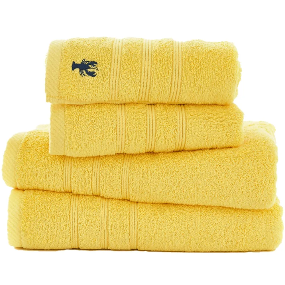 Kaleidoscope Bath Sheet - Yellow, Combed Cotton